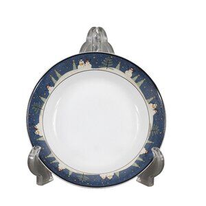 Warren Kimble Sakura 7.5 X 2 Home For The Holidays 2001 Snowman Cereal Bowl